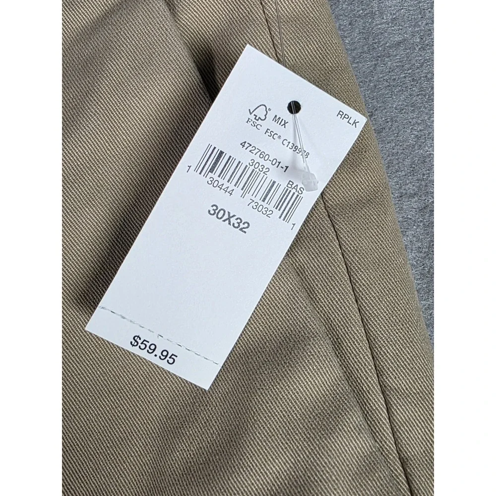 NWT Men's GAP Skinny Chino Pants Tan Size: 30X32